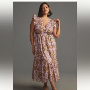 Peregine Midi Dress in Mauve